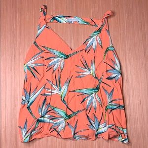 Bird of Paradise print tank top